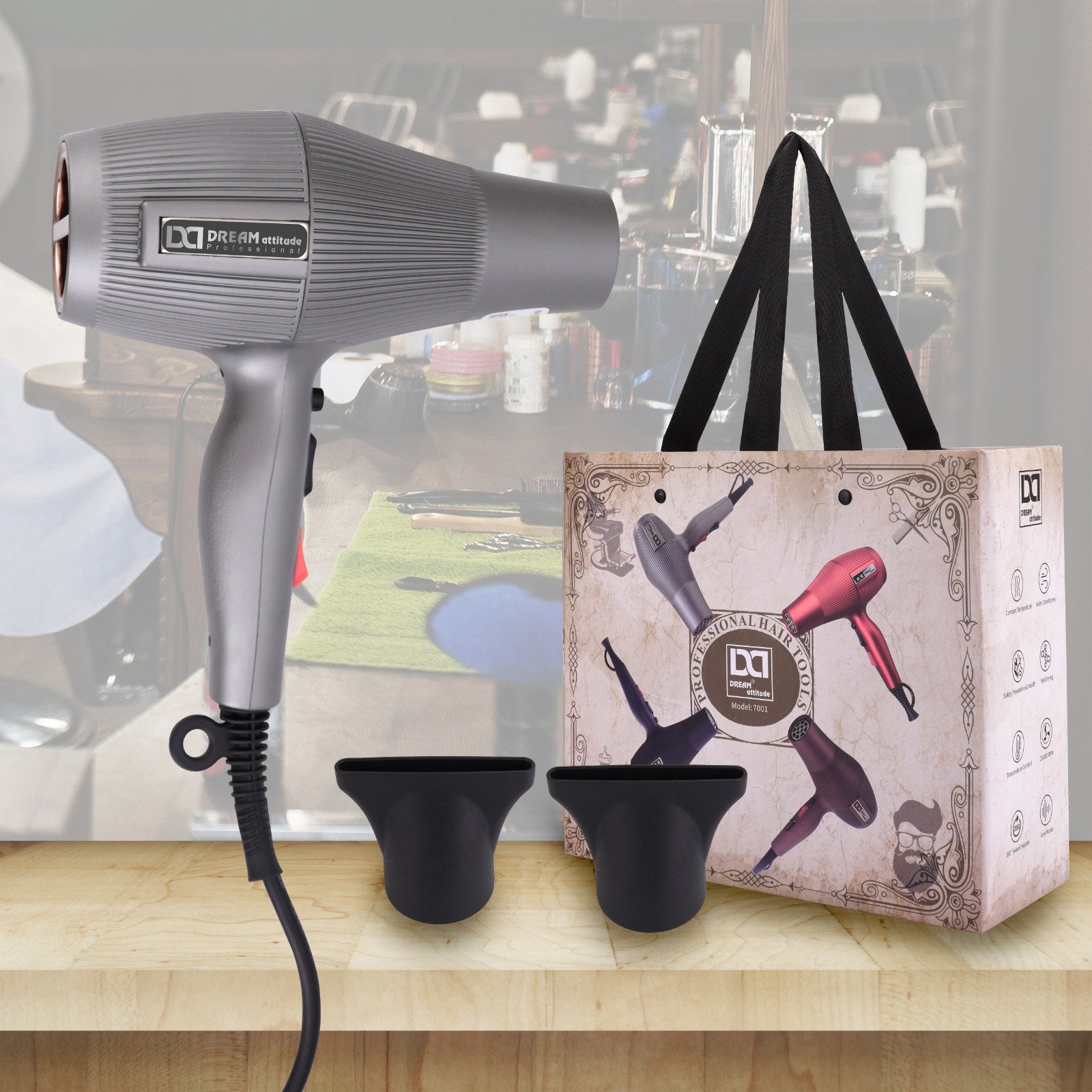 UNBREAKABLE HAIR DRYER [MODEL NO:7001] - Image 5 - NR Beauty World